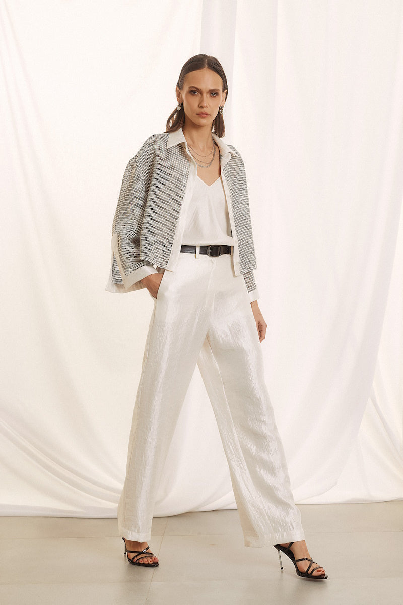 FIGARO Pant Πολυτελές Εκρού