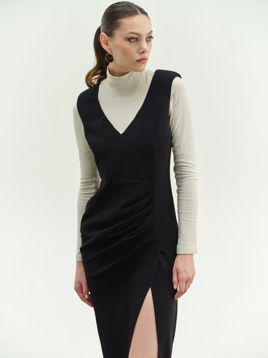 maxi dress with thigh split