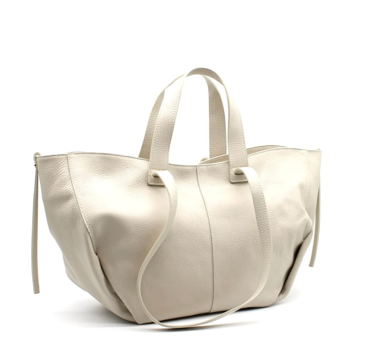 LEATHER BEIGE BEERA BAG