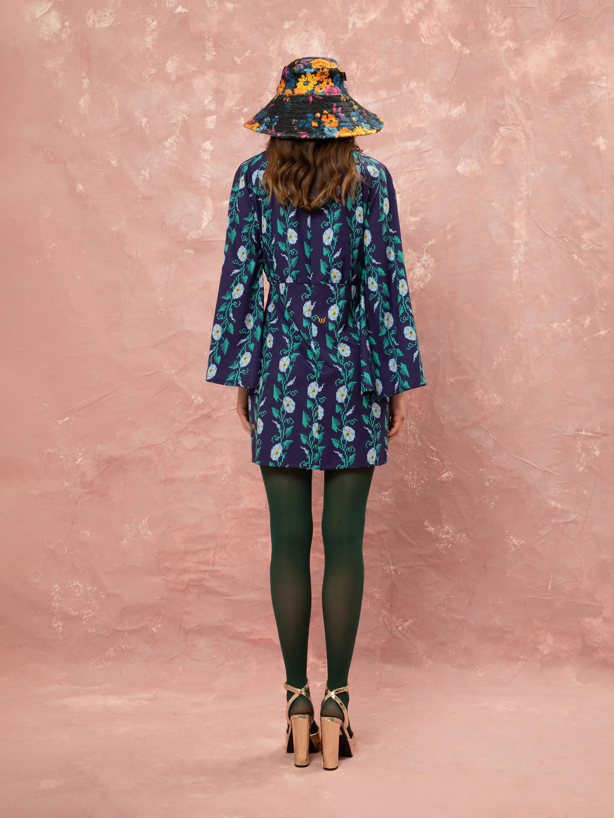 WE__ARE
TURTLENECK MINI DRESS - MOONFLOWERS