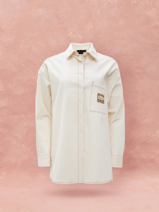 WE__ARE
OVERSIZED CORDUROY SHIRT - IVORY