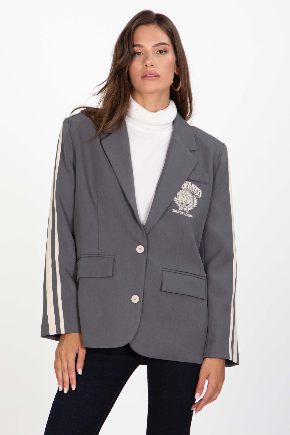 Oversized Blazer Grey