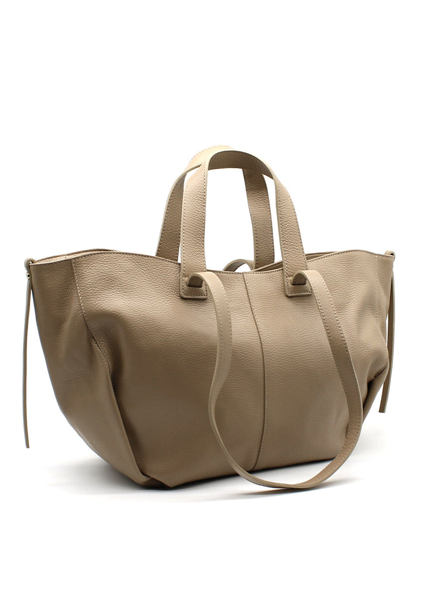 LEATHER TAN BEERA BAG