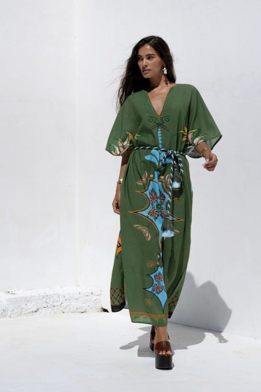 Nema resort wear “DRESS OLIVE”