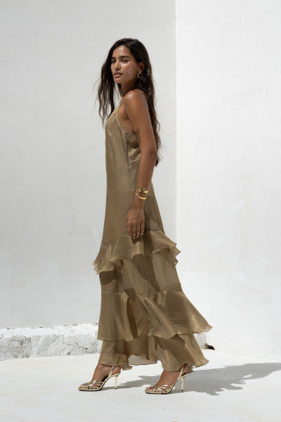 Nema resort wear “Gold olive dress”