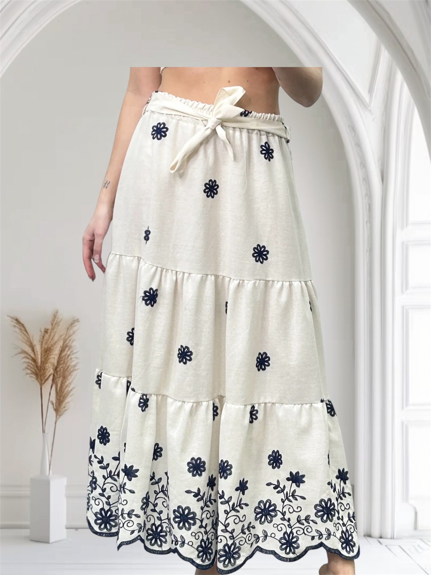 Skirt lino one size