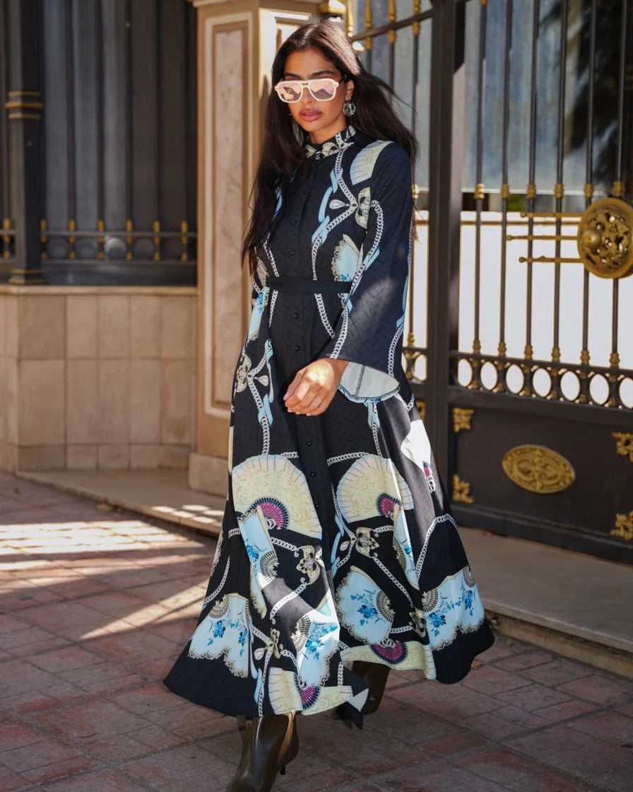 EIRIANNA
BLUE FAN DRESS