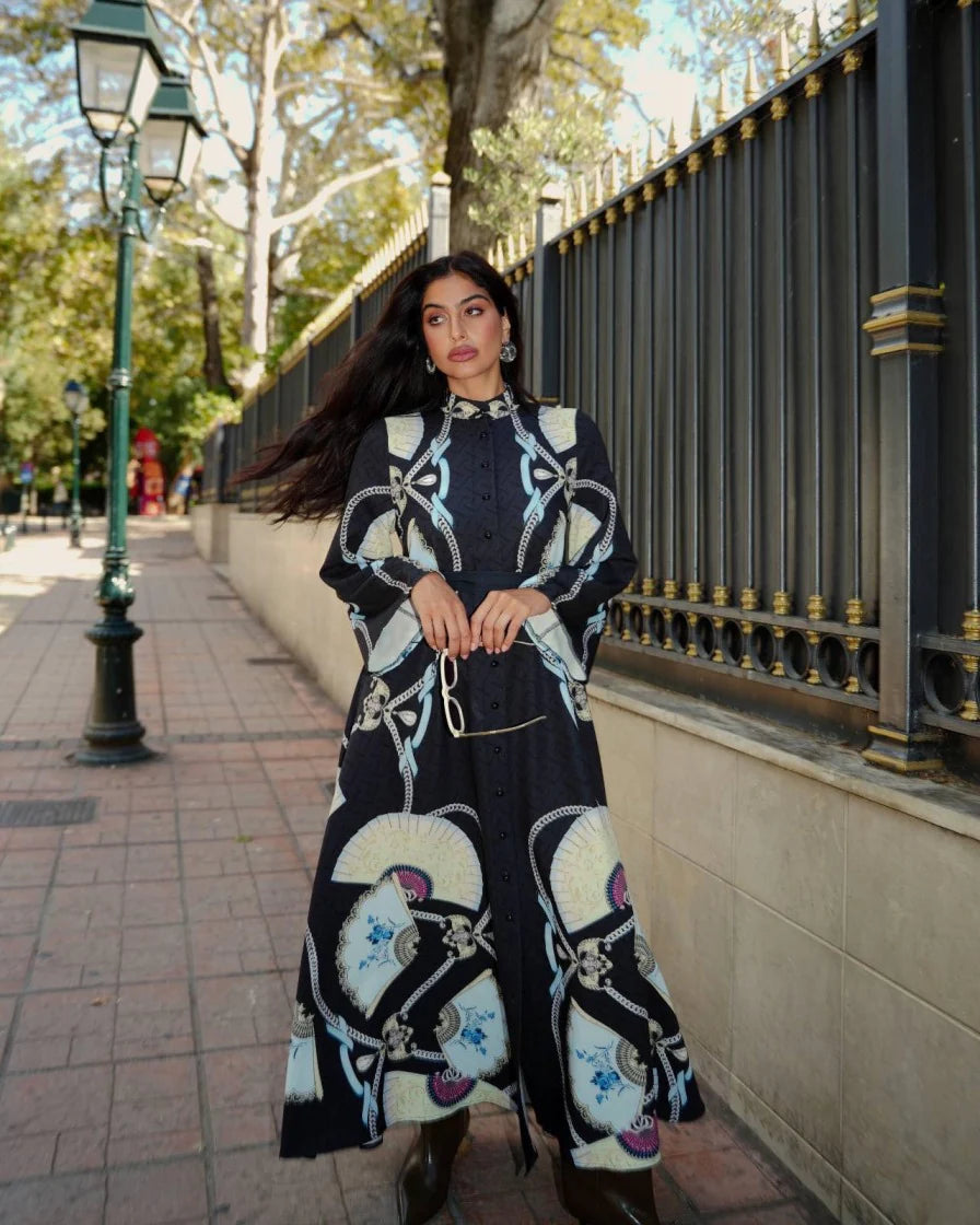 EIRIANNA
BLUE FAN DRESS