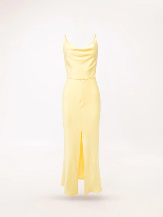 WE__ARE
DRAPED BUST MAXI DRESS YELLOW
