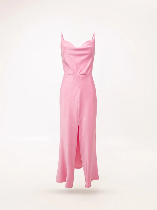 WE__ARE
DRAPED BUST MAXI DRESS PINK