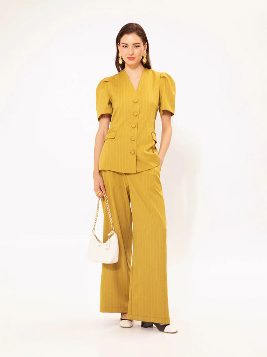 We are PLEATED CLASSIC PANTS LIME