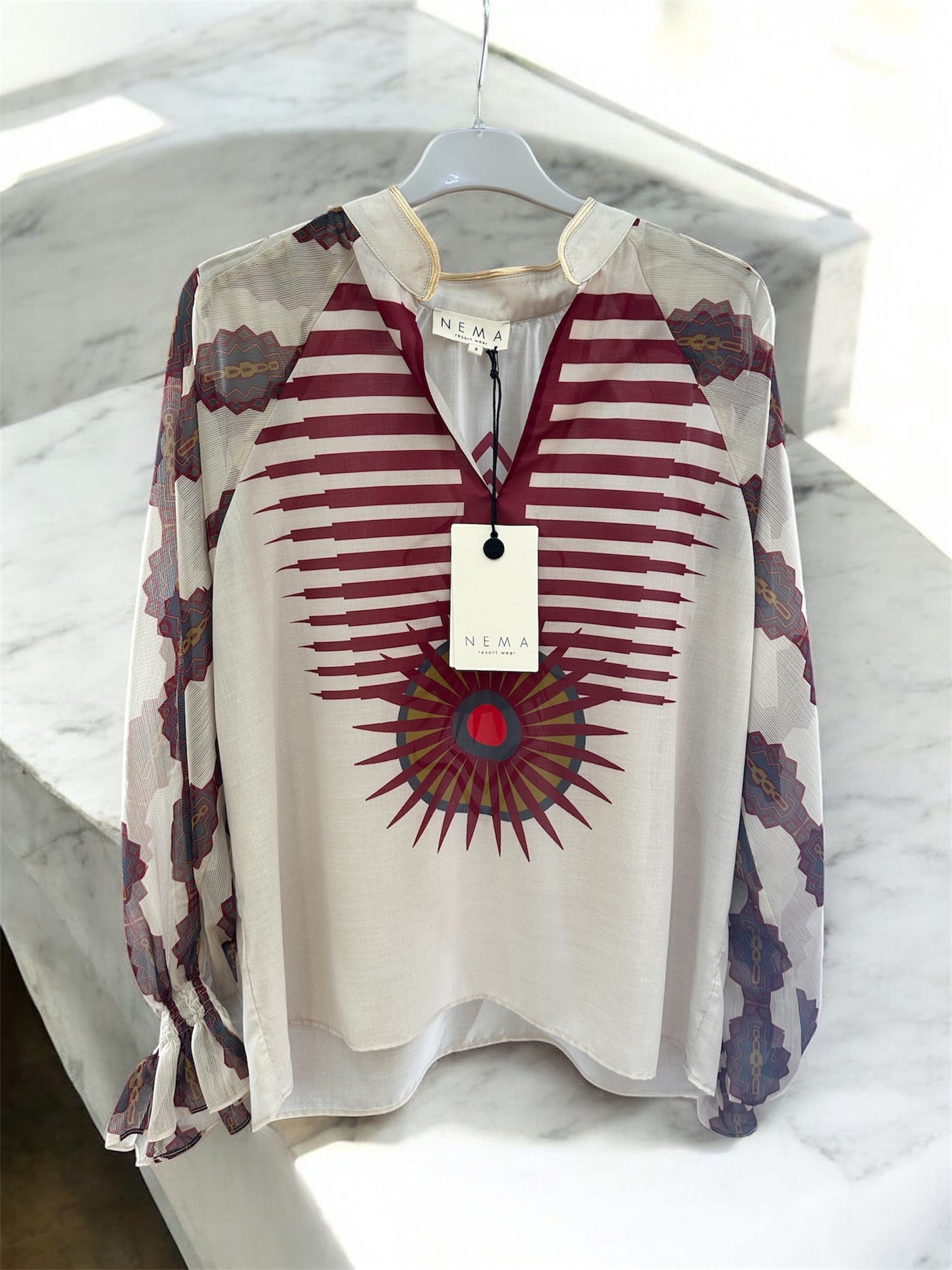 NEMA NEW Boho Sunburst Blouse
