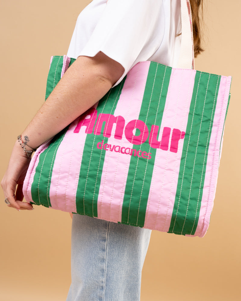 Reversible Striped Bag