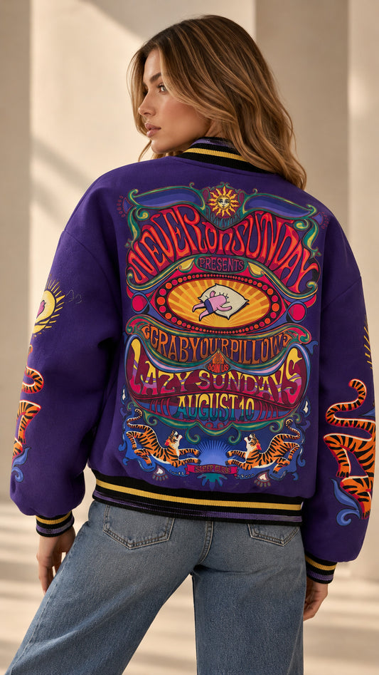 Never On Sunday Iconic Jacket Purple