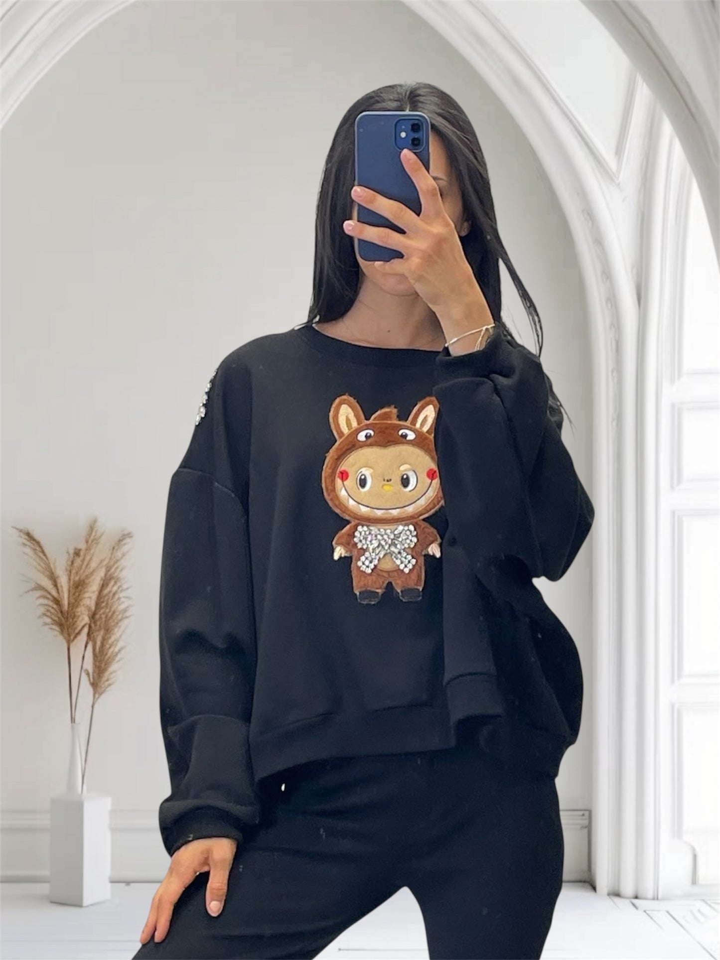 Black Bunny Sweatshirt