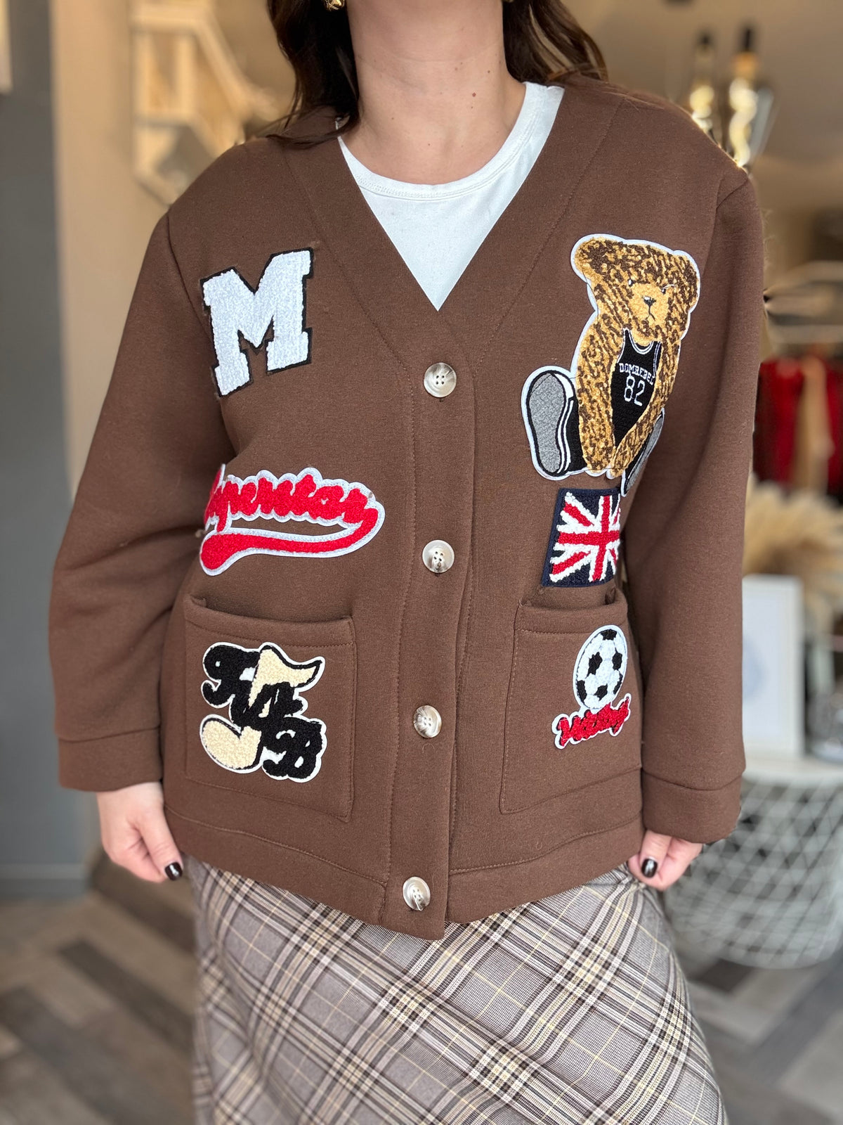 Chocolate jacket bear