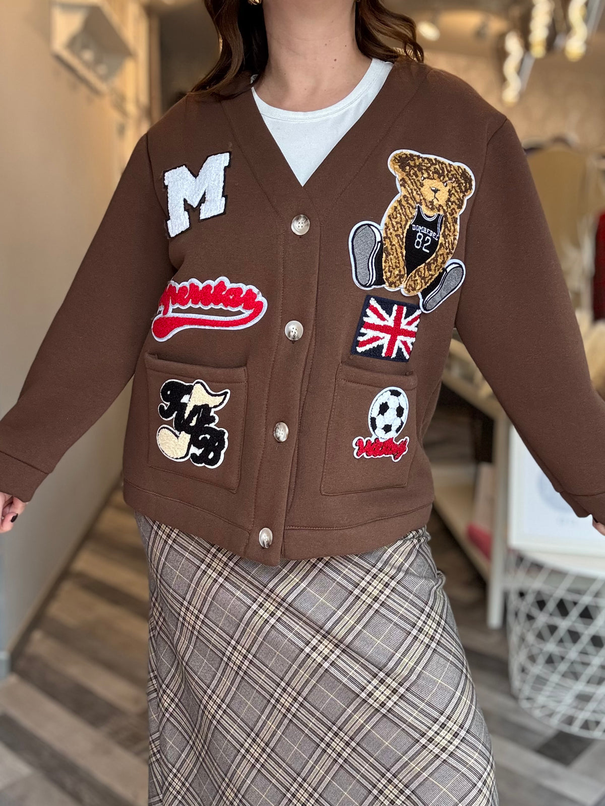 Chocolate jacket bear