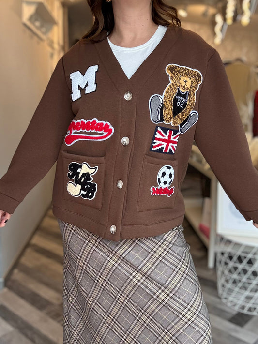 Chocolate jacket bear