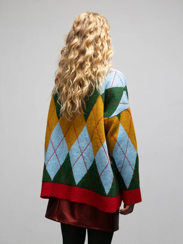 WE__ARE PALOMA KNIT CARDIGAN - DIAMOND GREEN