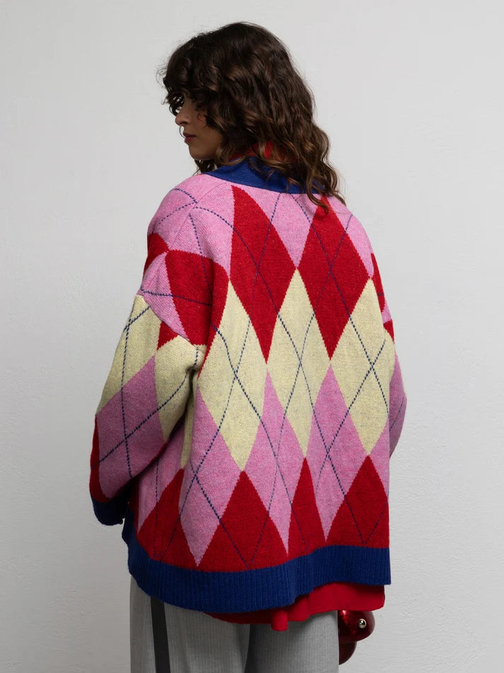 WE__ARE PALOMA KNIT CARDIGAN - DIAMOND PINK