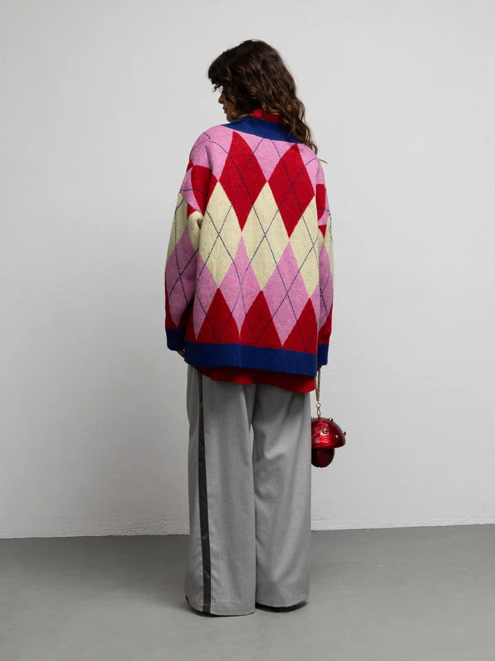 WE__ARE PALOMA KNIT CARDIGAN - DIAMOND PINK