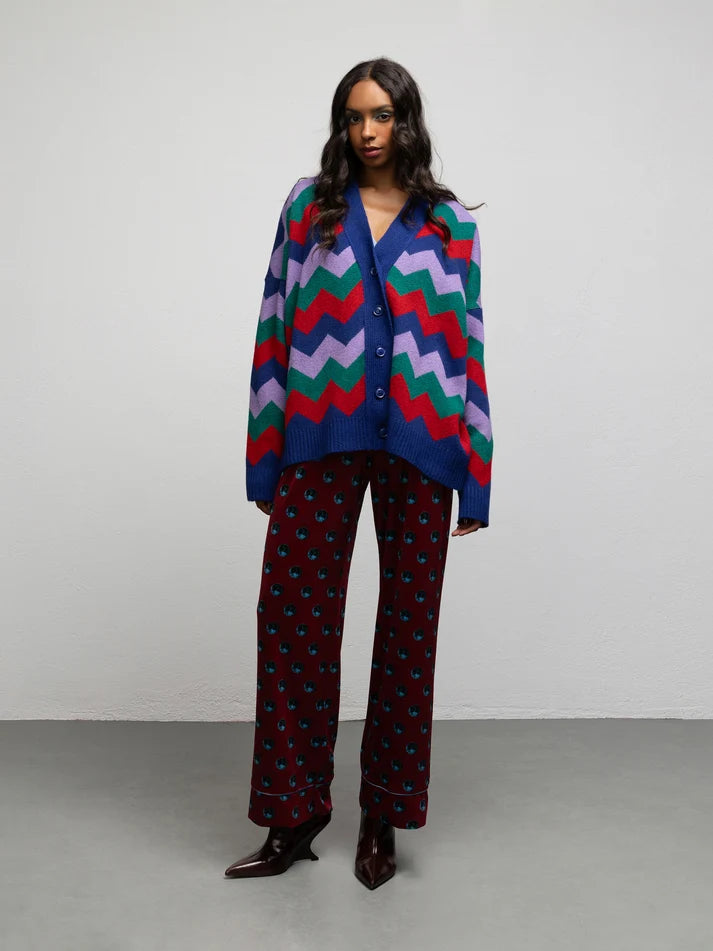 WE__ARE PALOMA KNIT CARDIGAN - ZIGZAG