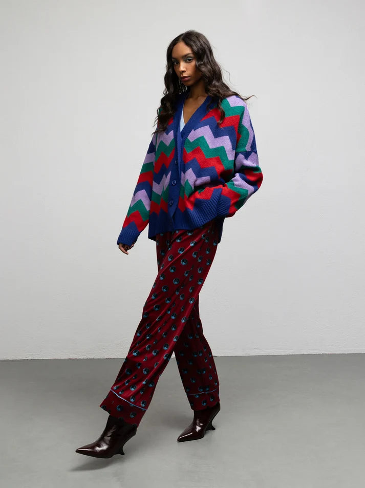 WE__ARE PALOMA KNIT CARDIGAN - ZIGZAG