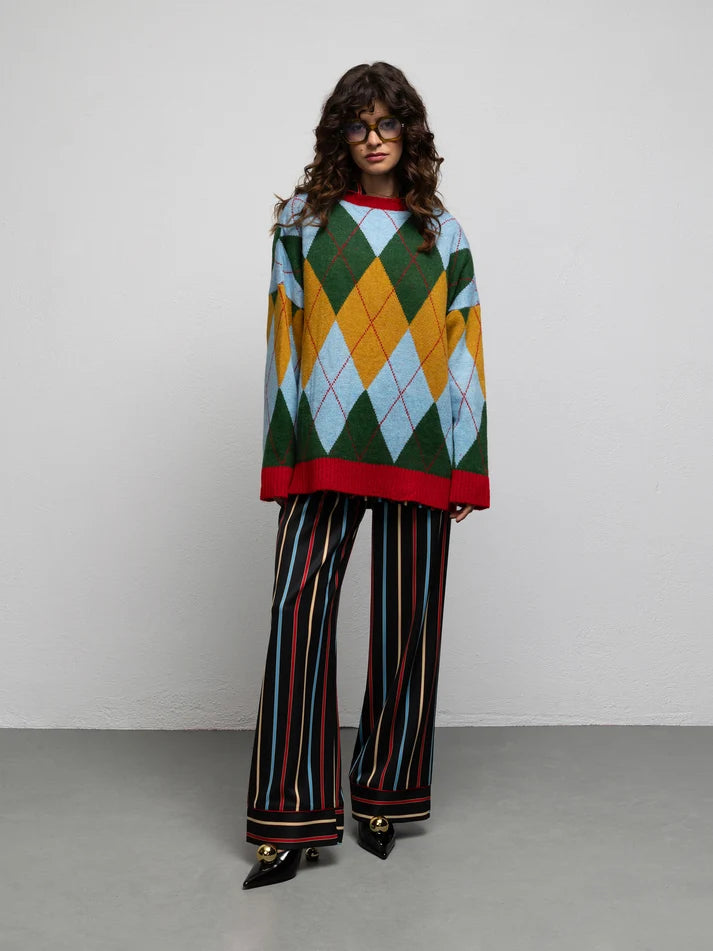 WE__ARE WARHOL KNIT SWEATER - DIAMOND GREEN