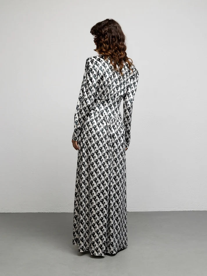 WE__ARE CASABLANCA DRESS - PIED-DE-HORSES