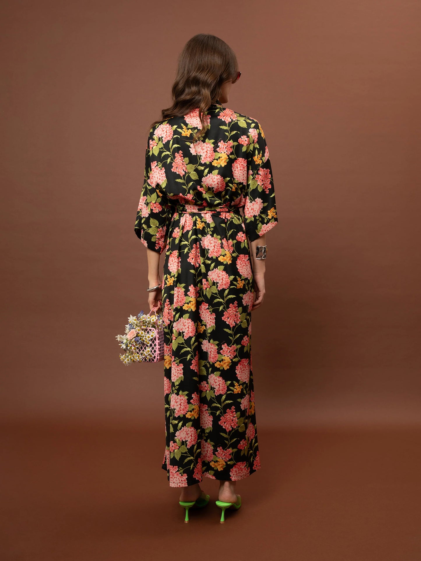 WE__ARE KAFTAN MAXI DRESS - ORTANSIES BLACK
