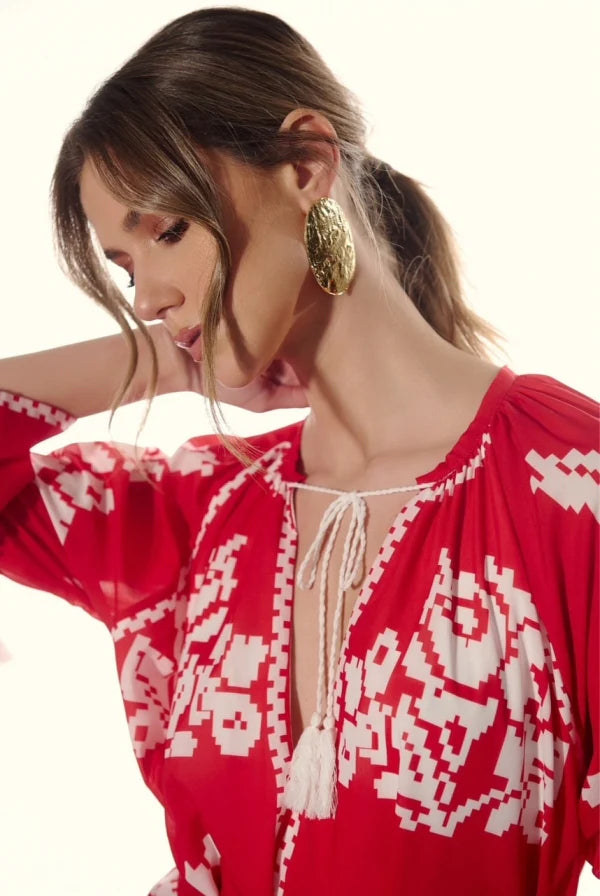 EIRIANNA THE BRAND CELIA DRESS RED