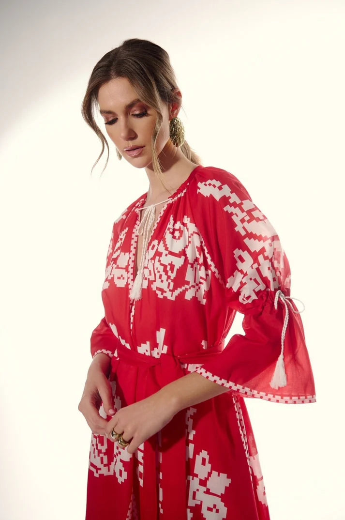 EIRIANNA THE BRAND CELIA DRESS RED