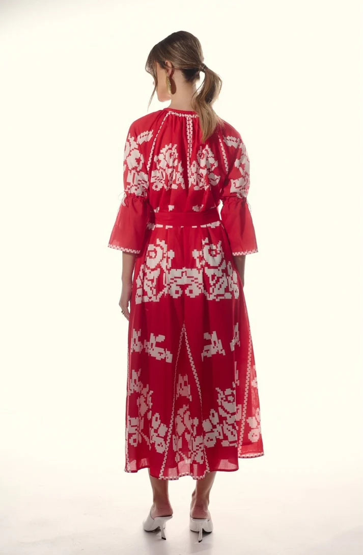 EIRIANNA THE BRAND CELIA DRESS RED