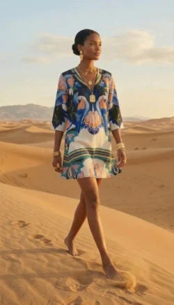 EXOTIC MIRAGE MINI DRESS BY EIRIANNA | PRINTED SHORT DRESS