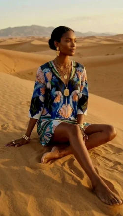 EXOTIC MIRAGE MINI DRESS BY EIRIANNA | PRINTED SHORT DRESS